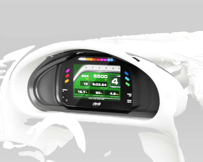 BMW E36 AIM MXS Dashboard