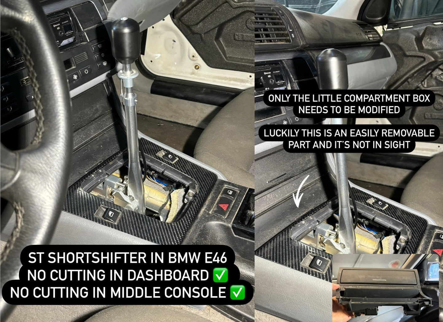 BMW E36 E46 E87 E9X Short Shifter ST-Trackparts (Color Edition)