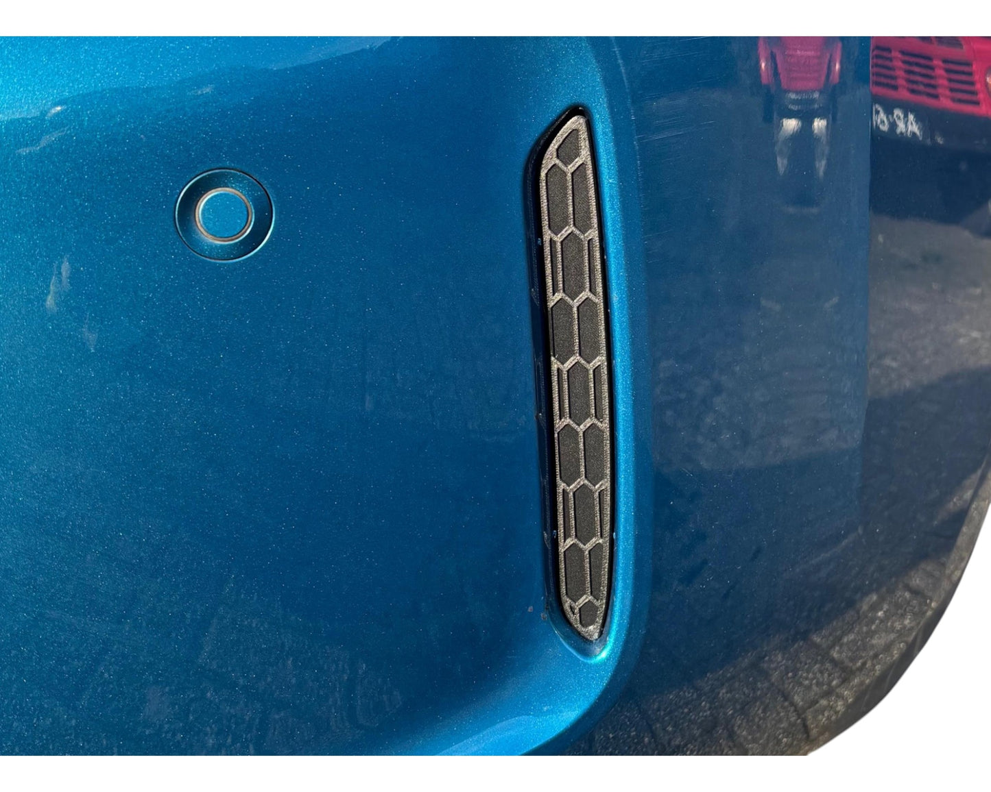 BMW M2 F87 Rear Reflector Delete Kit Honeycomb Black