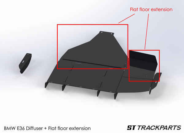 BMW E36 Diffuser Flat Floor Extension